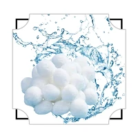 Høykvalitets buntet fiberball 50MM industriell klasse for vannbehandling Polyester fiberball for pute og pute
