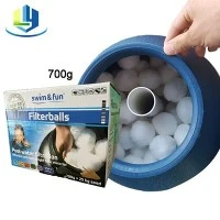 Leverandør Fiberball Svømmebasseng Filter Media 700g Fargeboks Emballasje