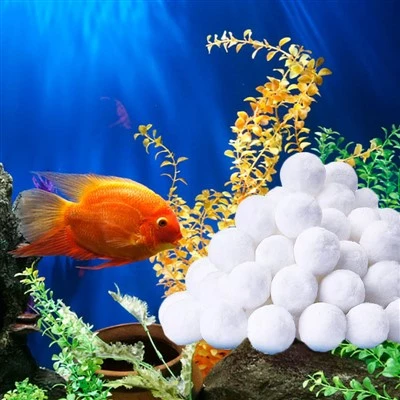 Aquarium Tank Clean 3 Micron energisparende pumper Filter Polyester Fiber Ball