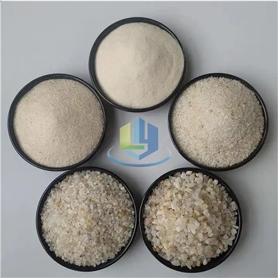 Grus Kvarts Silica Sand Filter Media Materiale For Vannbehandling