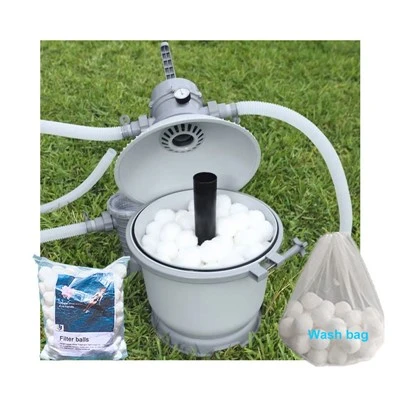 Poo Filter Media 100% Polyester Fiber Ball Sand Filter 700g Filter Ball Fit Svømmebasseng rengjøringsenhet