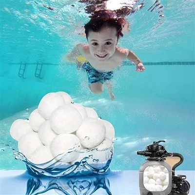 Pool Filter Balls Polyester Fiber Ball Erstatt Sand i Svømmebasseng Sand Filter Factory